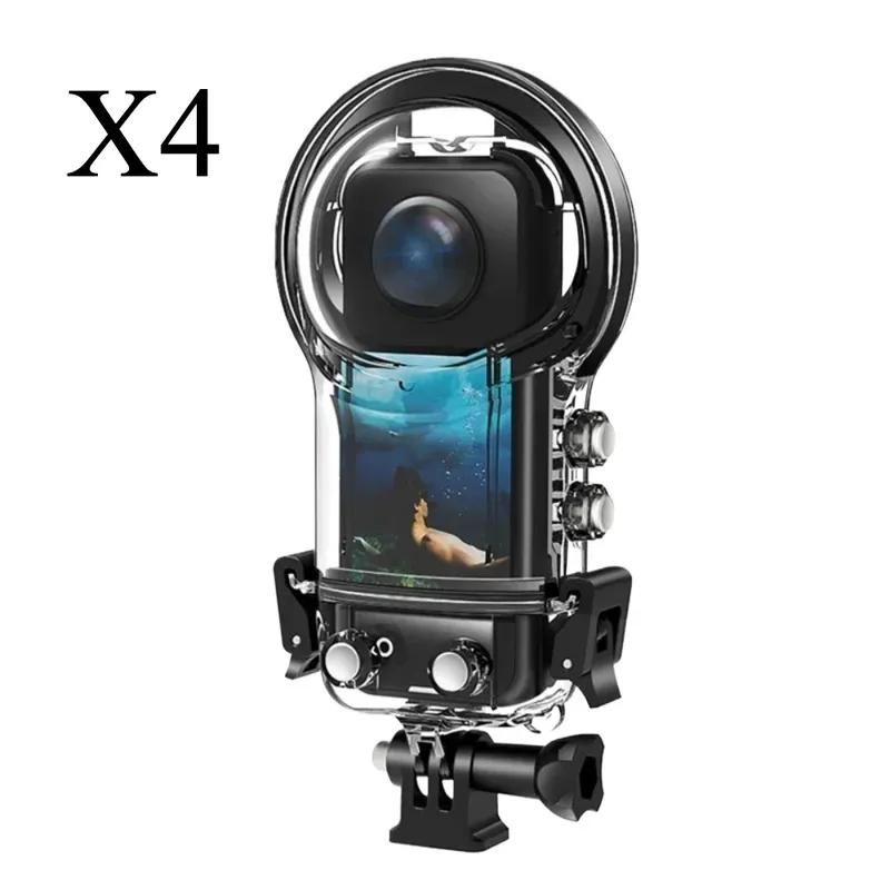 X4 Waterproof Case For Insta360 X4 Underwater 50M Invisible Diving Housing Cover Dive Shell For Insta360 Accessories