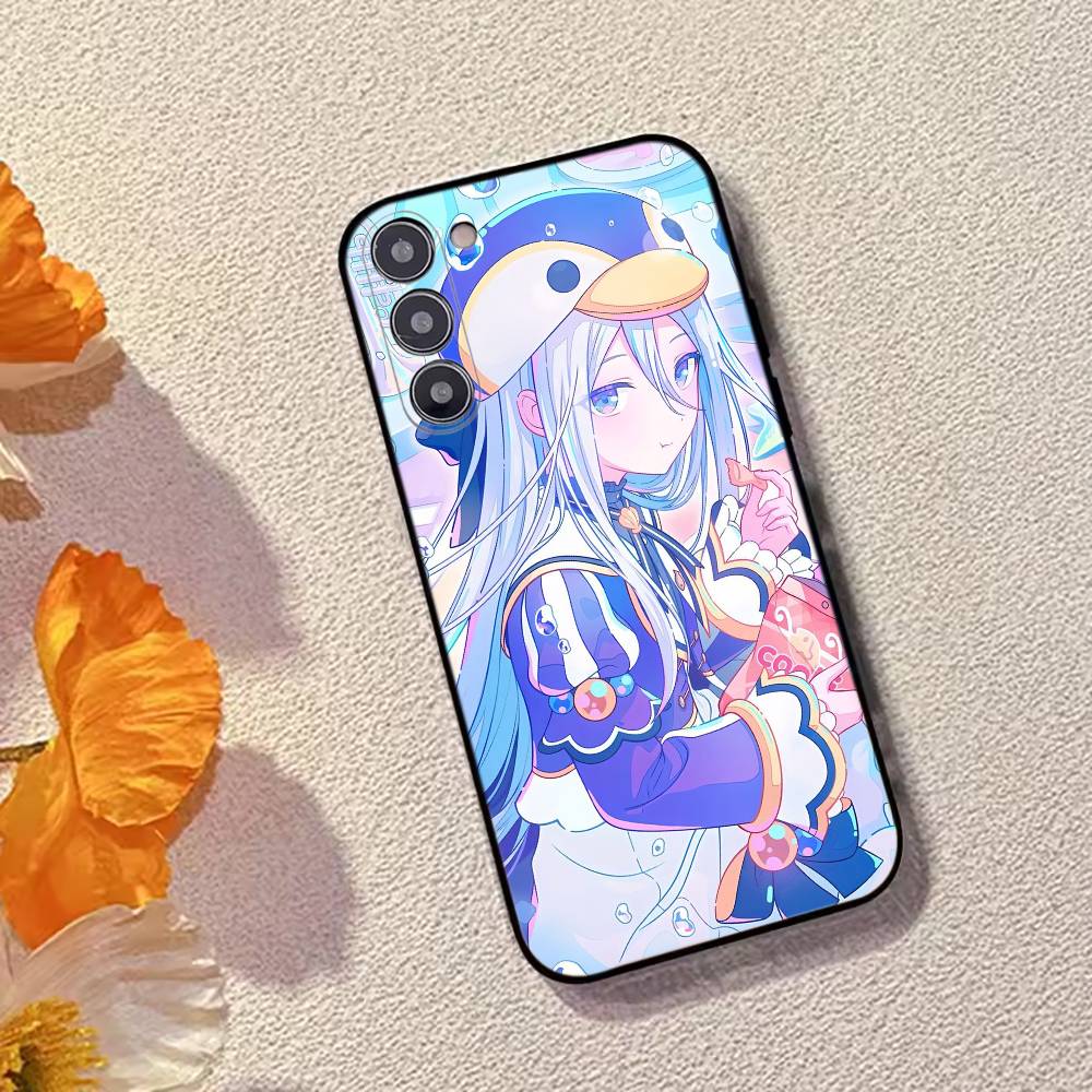 Игровой проект S-SEKAI Y-Yoisaki Kanade Чехол для телефона для Samsung Galaxy A73,A72,A71,A70,A53,A52,A51,Мягкий силиконовый черный чехол