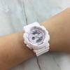 Casio Серия BABY-G спортивные двойной дисплей водонепроницаемые кварцевый механизм ремешок из смолы японские и корейские часы женские часы розовый циферблат BA-110-4A2-person