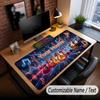 Music Guitar Theme Custom Mouse Pad Personalized With Name Text Customized Desk Mat For Office Home Decor