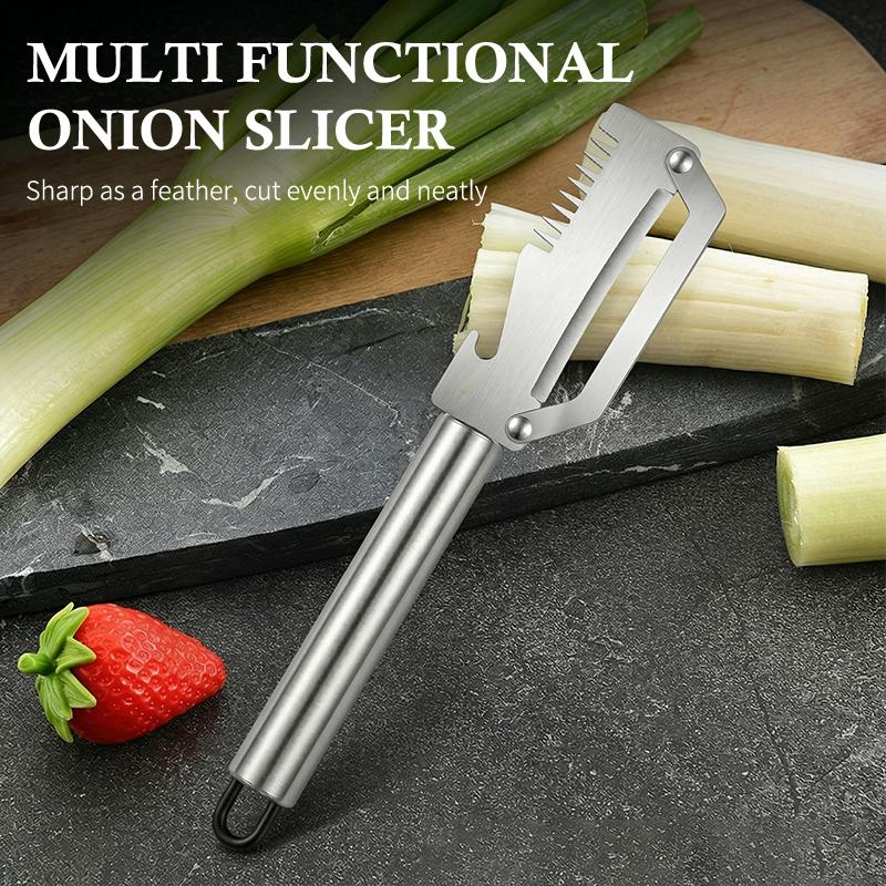 Multi Functional Stainless Steel Handle Peeling Scallion Knife Scraping Knife Household Scallion Peeling ToolDesert Bling