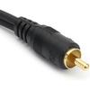 JSJ RCA (M) to 2 RCA (F) Stereo Audio Y Adapter Subwoofer Cable (24k Gold Plated) 1 Male to 2 Female Y Splitter Connectors Extension Cord