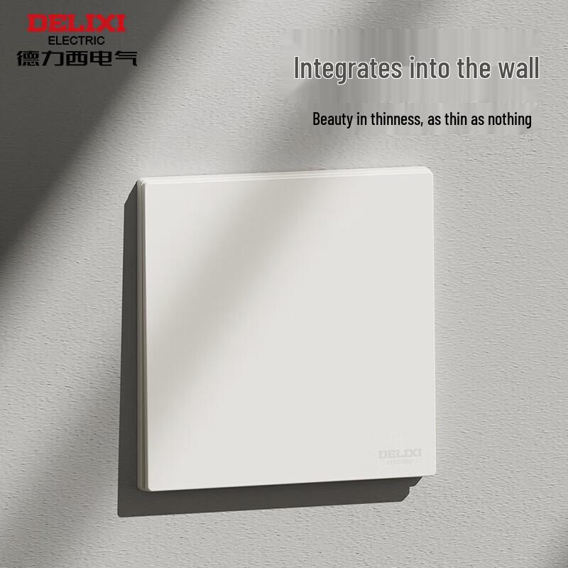 DELIXI 86-Type Ultra-Thin Wall Switch Socket Panel
