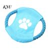Durable Pet Chew Toy Fabric Dog Flying Disc, Cotton Rope Interactive Tug of War Daily Exercise Fetch for Small Medium And Large Breeds, Outdoor