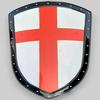 Medieval Armor Red Cross Shield  Knight Templar Armor LARP Battle Armor Shield  Cosplay And Wall Hanging Shield
