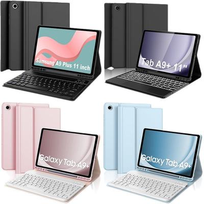 Клавиатура для планшета A9 Plus-Чехол-клавиатура для Samsung Galaxy Tab A9+ / A9 Plus 11 дюймов 2023 (SM-X210/X216/X218)