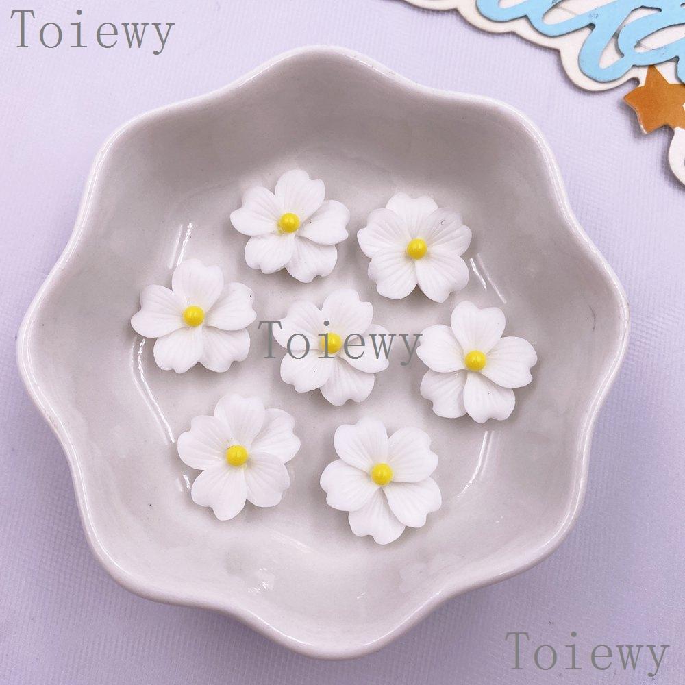 30 шт. Смола Каваи Цветные 16 мм Цветок Плоская спинка Камень Самоцвет Скрапбукинг DIY Свадьба Рождество Арт Декор Ювелирные изделия Ремесла Аксессуары