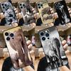 Чехол для телефона 'Слон Малыш Природа' Для iPhone 17 Pro Max 11 14 15 16 Pro Max 12 13 mini 16 Plus 16e 17 Air Funda