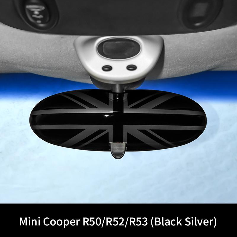 Car Rear View Mirror Protector Frame For Mini Cooper R50 R52 R53 Center Console Accessories Interior Rearview Decor Cover Case