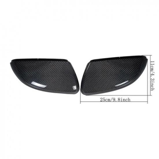 Carbon Fiber Side Mirror Cover Replacement for Volkswagon Golf 6 MK6 GTI R 09-12