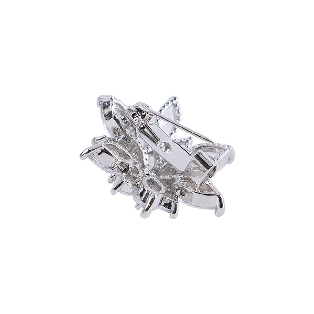 Christmas Snowflake Rhinestone Women Brooch Pins Fashion Accessories Zircon Brooches Women Jewelry