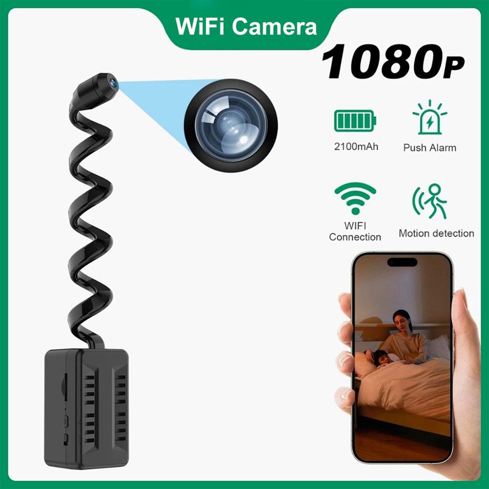 Мини-камера с циклической записью 1080P HD Беспроводная WiFi-камера Видеорегистратор Детектор движения Защита Безопасности Камера видеонаблюдения