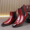 Роскошные дизайнерские новые мужские ботинки челси из лакированной кожи с острым носком, повседневные ботильоны, мужские зимние высокие кеды Zapatos Hombre