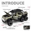 Масштаб 1/24 Большой Land Rover Defender 6x6 Супер Внедорожник Сплав Литой Модель Машины Звук и Свет Детская Игрушка Подарок на День Рождения для Детей
