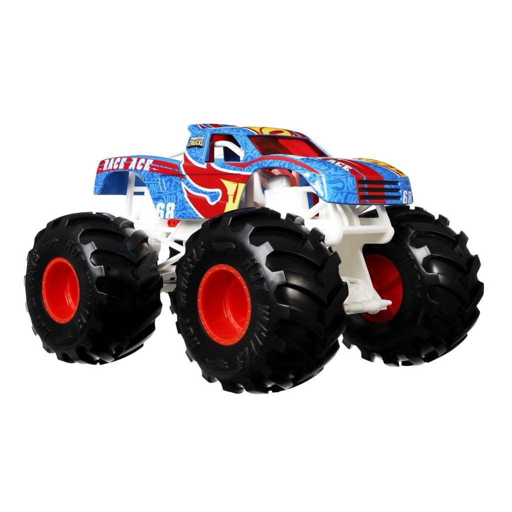 Hot Wheels Monster Truck Big Size Race Ace [Мини-машина 1:24] [3 и выше] GTJ37