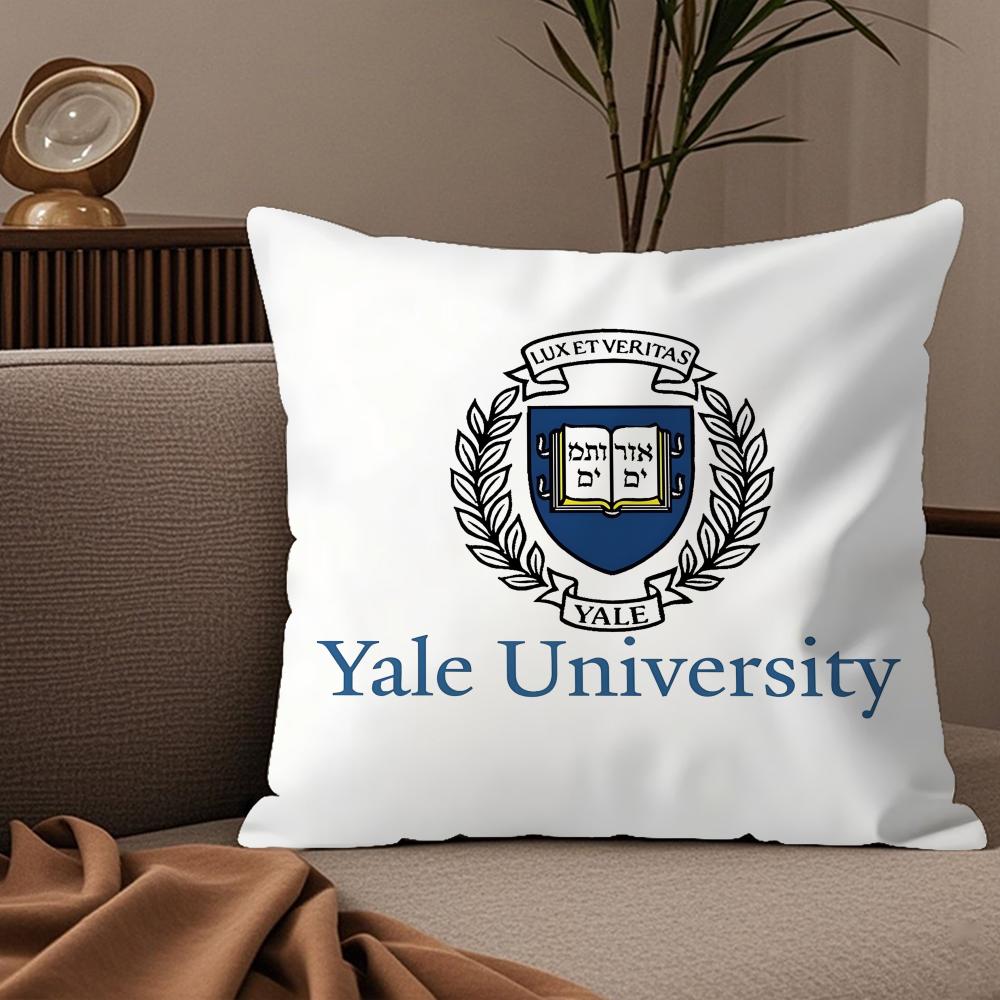 Y-Yale University Pillow Case Silky Elegant Comfort Sofa Bed Invisible Zipper
