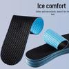 CoolComfy Breathable Summer Deodorant Latex Insoles for Barefoot Running - Absorbent, Soft, and Unisex