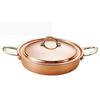 Shinko Metal Copper Play Cooking Casserole (Sinkoukinzoku) Two-handled Pot, 16cm, PL-1702