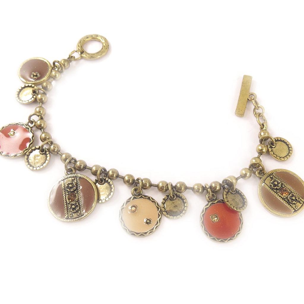 Les Trésors De Lily [C5303] - Дизайнерский коричнево-оранжевый браслет «Эсмеральда»