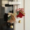 Тканевые Плюшевые Рождественские Металлические Колокольчики Рождественская Елка Подвесные Украшения Декоративный Настенный Дверной Декор Для Праздничной Атмосферы Рождественские Украшения