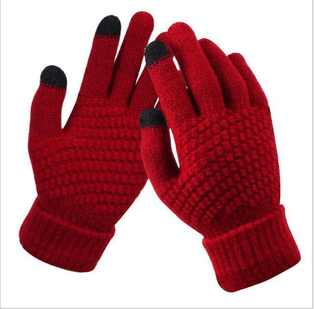 Winter Warm Full Finger Touchscreen Mittens for Women