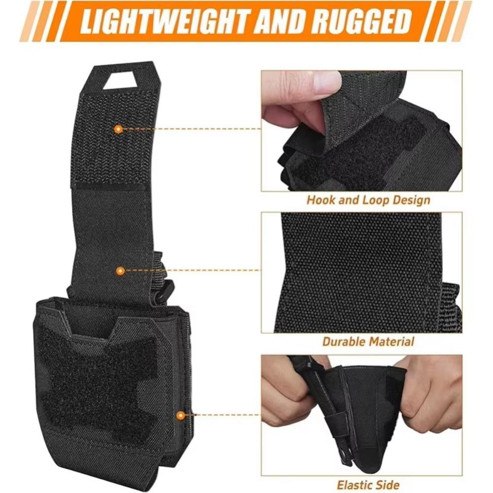 Molle Shackles Holder Handcuffs Pouch Case Universal Handcuffs Holster Quick Release Standard Chain Cuffs for Tactical Vest