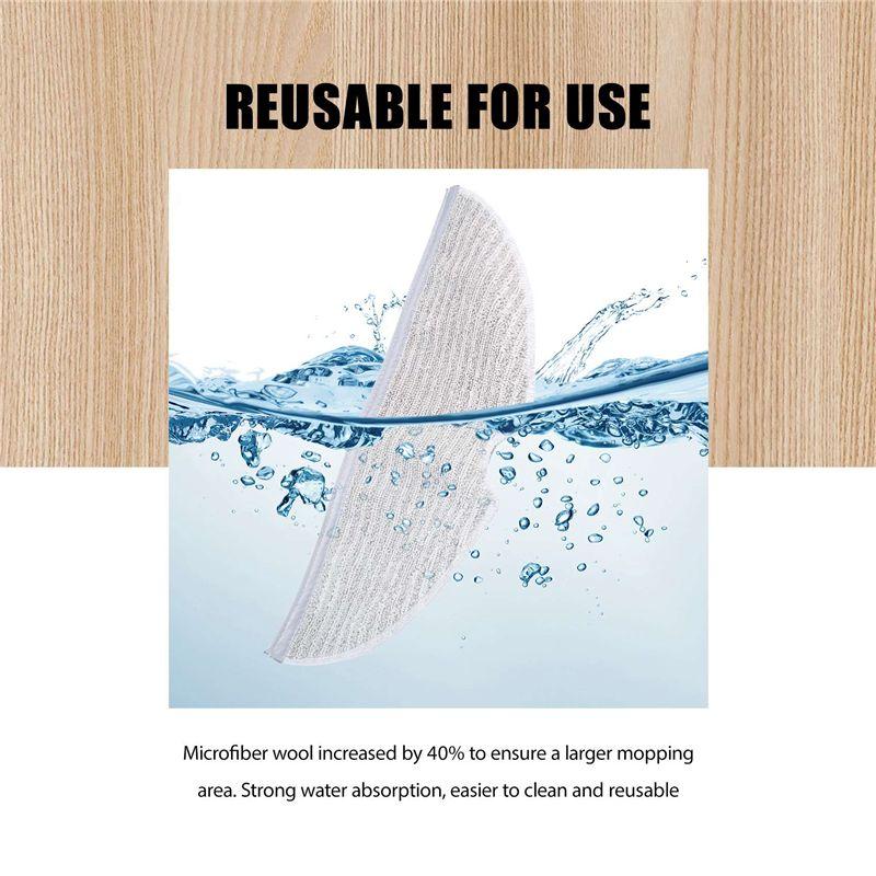 ABJI-10Pcs Full Coverage Mopping Cloths For Xiaomi Roborock S5 S50 S51 S55 S6 S6 MAXV S5 MAX Vacuum Cleaner
