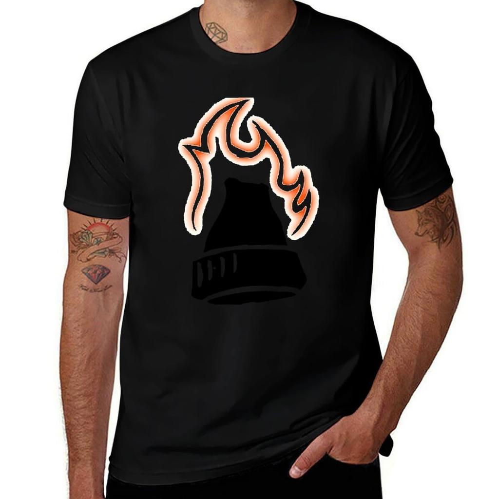 Burnt Hat Black Tshirt Lightweight Gym Training Tshirt