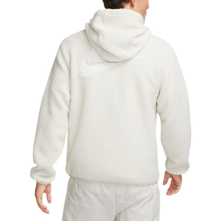 Nike Толстовки Мужские Белые С Капюшоном Средней Посадки Обычные DV8155-100