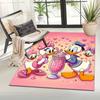 1pc Daisy and Mickey Mouse Pattern Area Rug Soft Flannel Floor Mat for Living Room, Office, Bedroom, Outdoor and Camping, Sofa Coffee Table