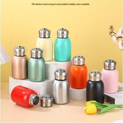 Гравируемая мини-термокружка 316 Mini Chubby для женщин, портативная дорожная кружка большой емкости - Подарок-сувенир
