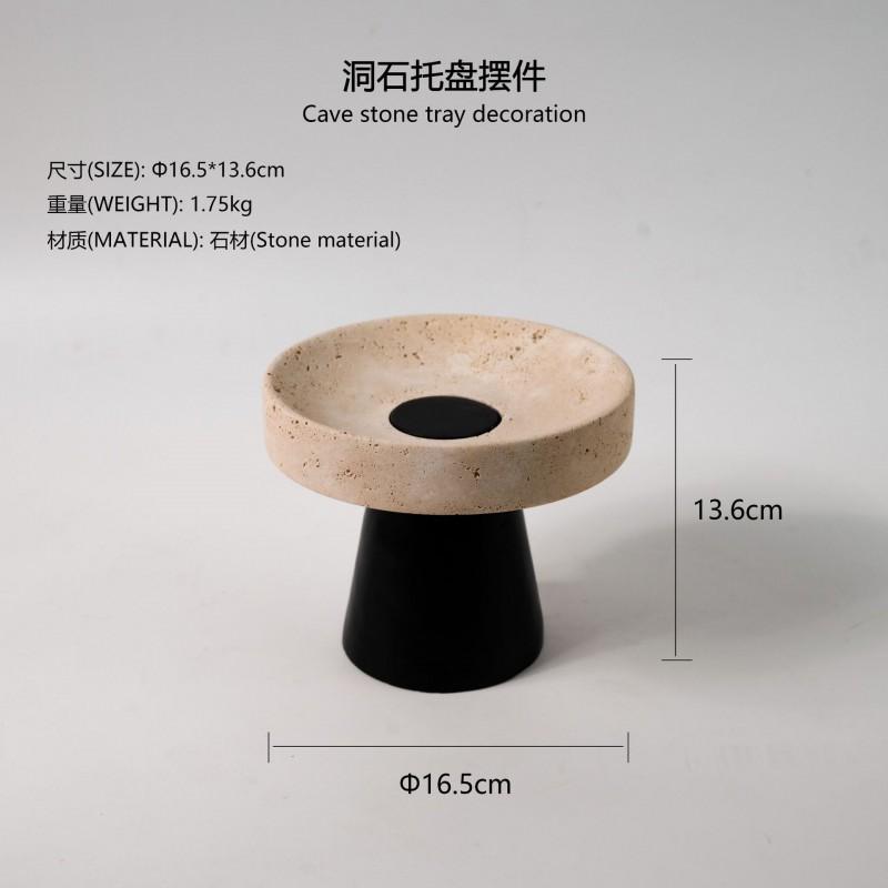 Modern Minimalist Marble Stone Fruit Bowl Decorative Tray Living Room Coffee Table Home Dcor