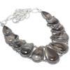 Botswana Agate Gemstone Handmade 925 Silver Jewelry Necklace 18" JCN484-255