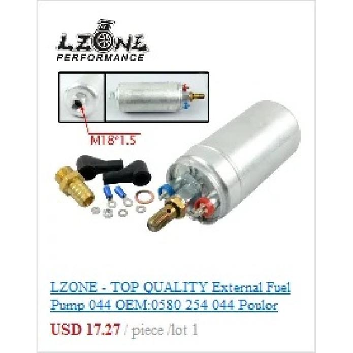 LZONE - TOP QUALITY External Fuel Pump 044 OEM:0580 254 044 Poulor 300lph come with white pack JR-FPB044