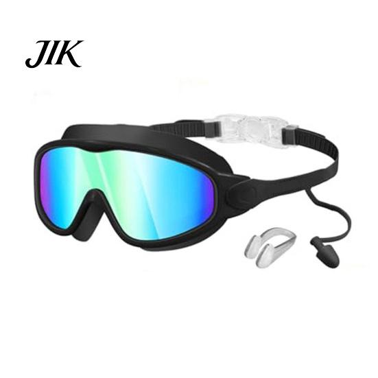 Soft Silicone Seal Swim Goggles Kids with Nose Clip And Earplug Anti-Fog UV Anti-fog Toddler Protection Pool Glasses Anti Shattered Lens for