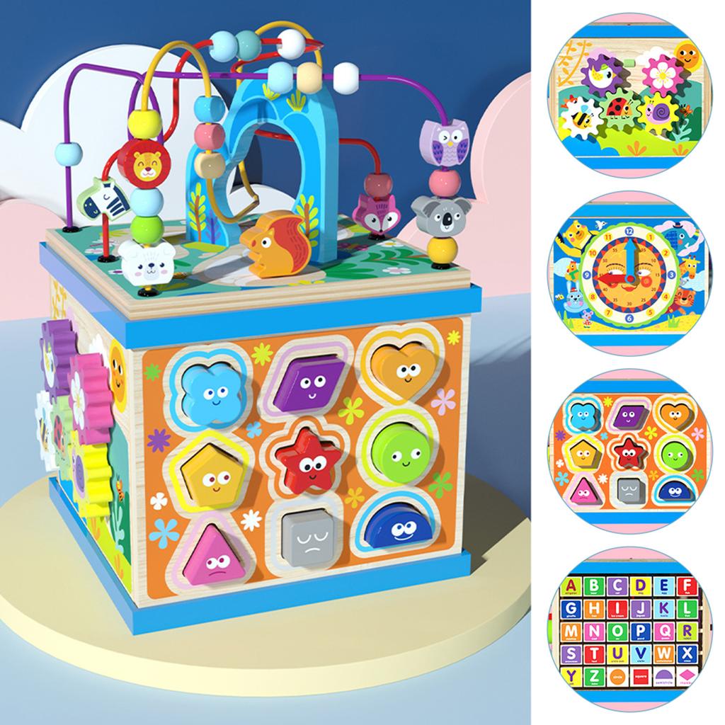 Abacus Bead Maze Shape Sorter Improve Logic Training and Thinking Skills Suitable for Early Education Center
