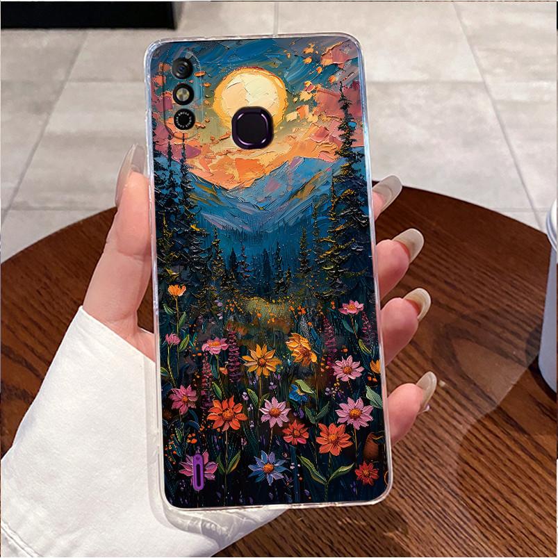 Чехол для Infinix Smart 4 4C X653 X653C Прозрачный Эстетичный Роскошный Милый Любовь Кролик Забавный Мягкий ТПУ Чехол для Телефона Infinix Smart 4c