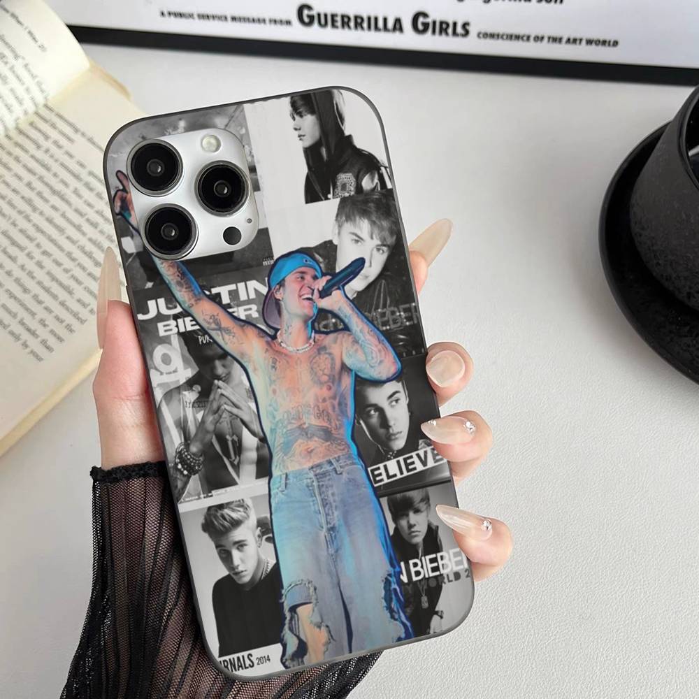 Чехол для телефона певца Джастина Бибера для iPhone 11 12 13 14 15 16 17 Pro Max PLUS Pro Волна Гофрированный силиконовый чехол
