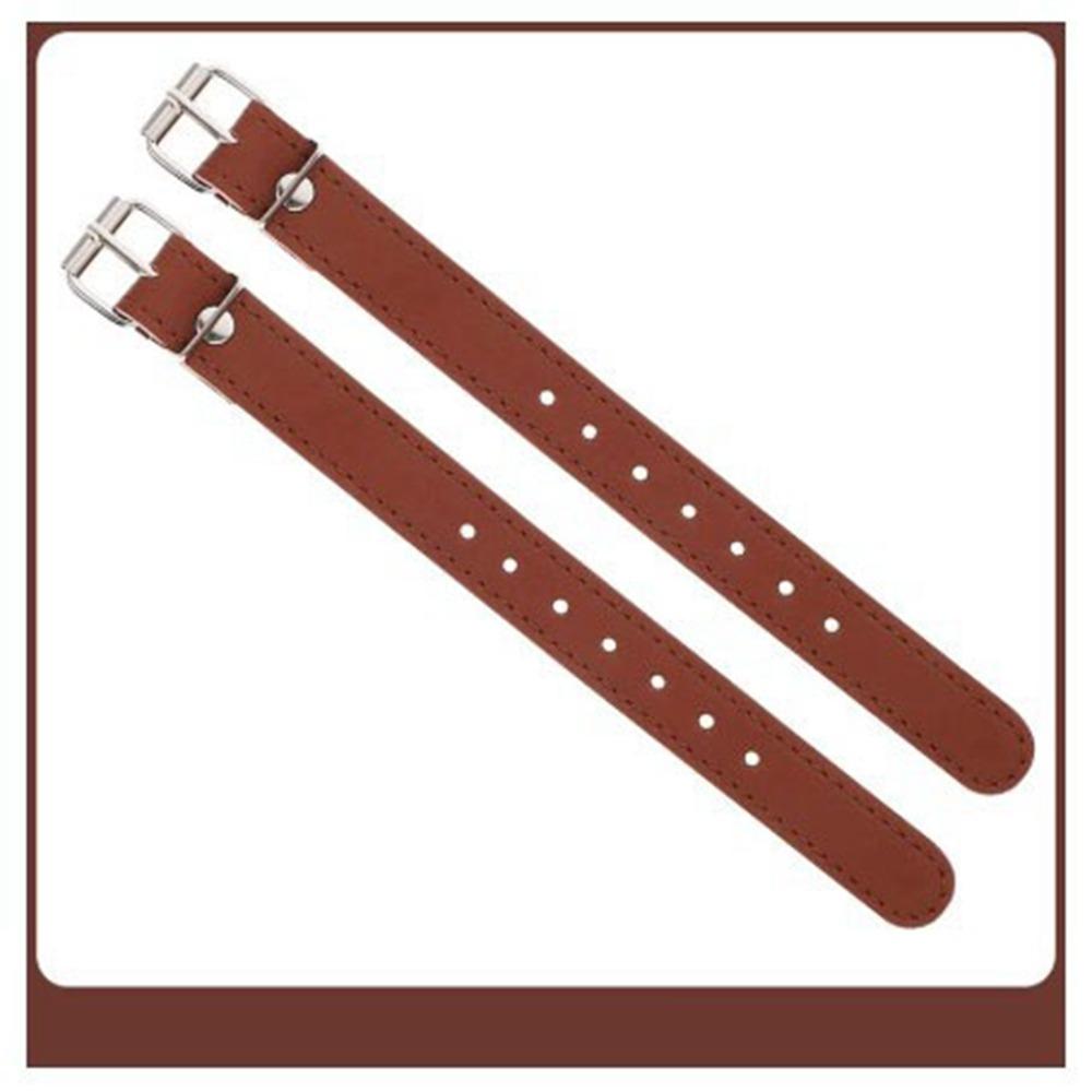 1pair Leather Cargo Rattan Baskets Replacement Children's Bicycle Buckle Belt  Hardware Accessories