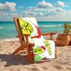 Grinch beach towel Outdoor camping Beach towel for vacation swim Outdoor pool Absorbent bath towel