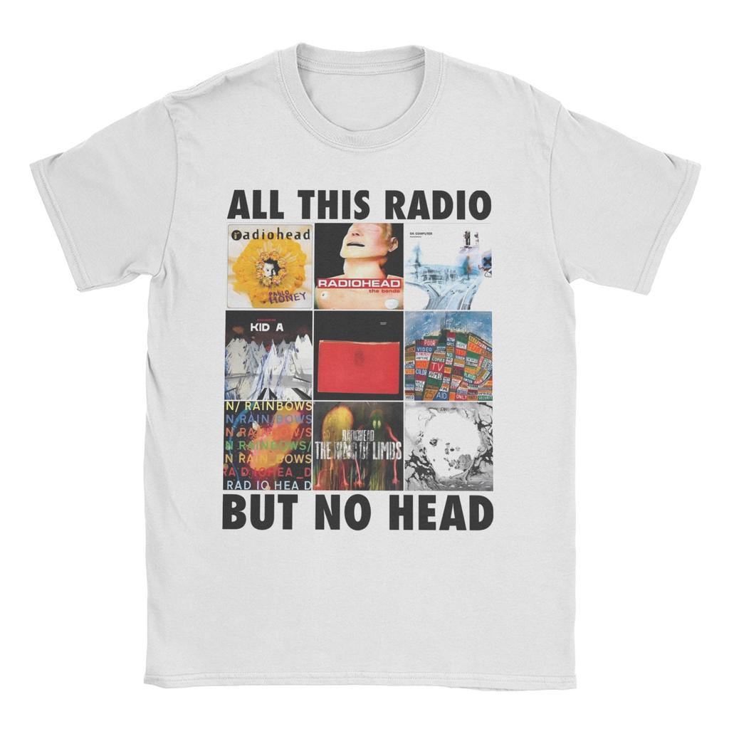 Men Women's The Swankys  Lifestyle T Shirts Radiohead Rock Band Pure Cotton Clothes Crew Neck Tee Shirt 4XL 5XL 6XL T-Shirt