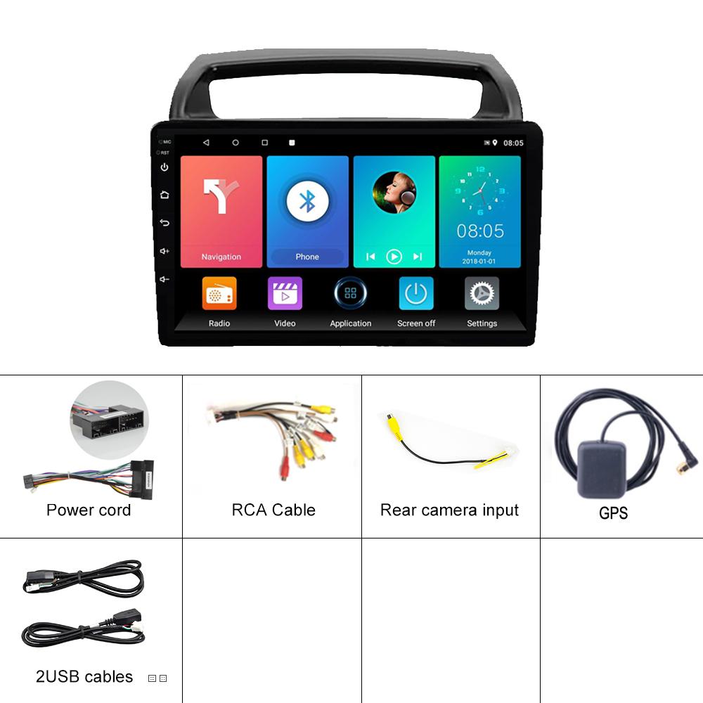 icreative Автомобильный радиоприемник, мультимедийный видеоплеер для Kia Carnival VQ 2006-2014, GPS, 2 din, Android, авто стерео