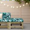 Garden Stool with Cushion Pressure Treated Pine Wood