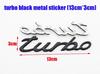 1pcs 3D metal turbo Fender Tail Car logo side badge Creative decoration rear bumper trunk emblem sticker NMY5 Accessories For Porsche