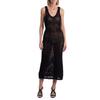 Women's KWDR00165 Long Openwork Crochet Dress