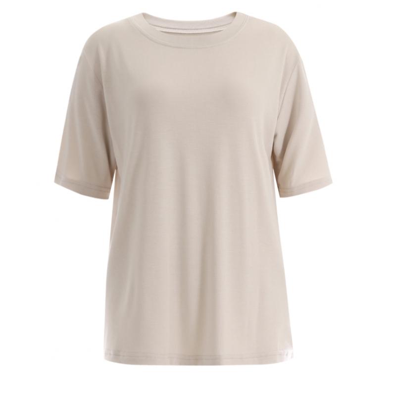 Shop Women Basic Solid ShorT Sleeve T shirT Black Dai Wsh 1416