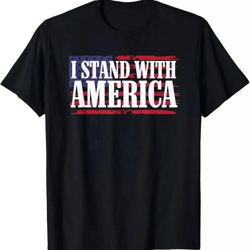 I Stand With America American Flag Men Äòs Women Äôs T Shirt