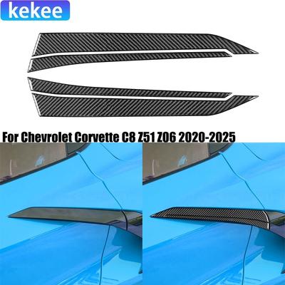 Для Chevrolet Corvette C8 Z51 Z06 -2025 Декоративные накладки на ручки дверей из углеродного волокна Автоаксессуары Внешняя накладка Тюнинг Наклейка