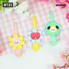 BTS (Бантан Бойз) Мини-заколка для волос BT21 Happy Flower, официальная, оригинальная, аутентичная, K-POP, айдол