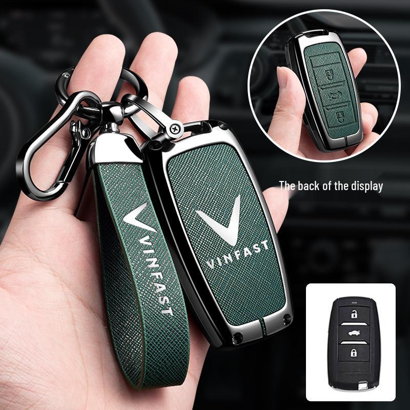 Vinfast Vietnam Car Key Case for Zhonghua V5/VF8 VF3/5/9 High-End Key Bag with Buckle for Men